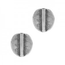 Metal bead Irregular 15x14mm Antique silver